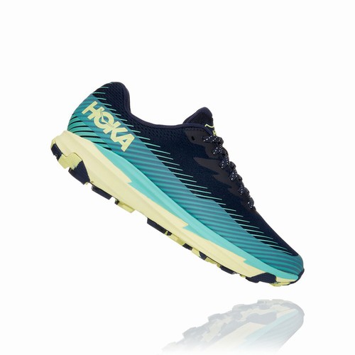 Hoka One One TORRENT 2 Trail Running Shoes For Women India Black/Blue IN-9460